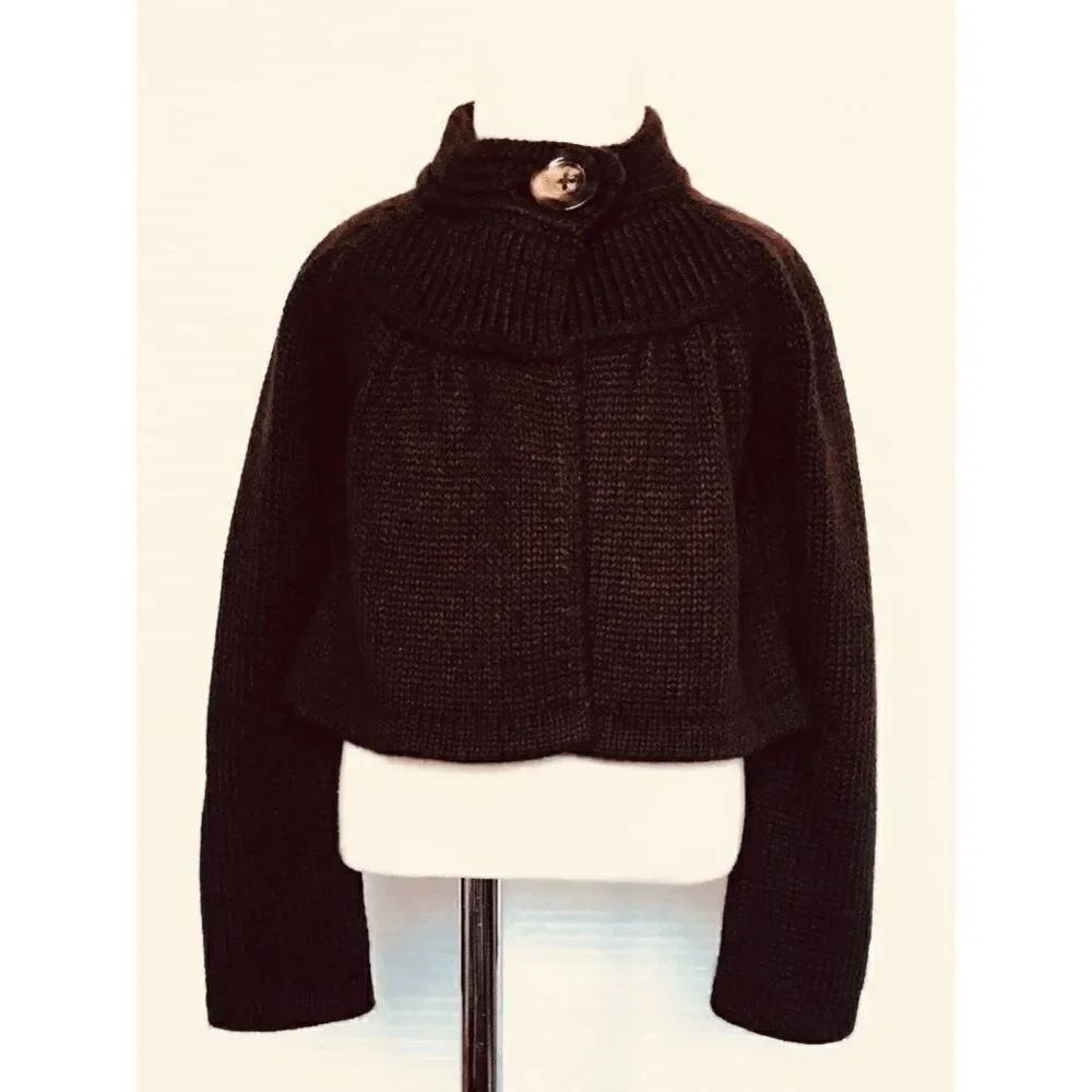 NEW GAP KIDS Girls 4/5 Brown Chunky Bolero Sweater